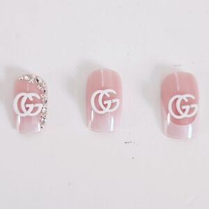 Luxury Nail Charms White